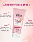 Globus Naturals Rice Ceramide Revival Scrub For Hydrated Glow Skin, Enriched With Coffee & Wallnut, Suitable for All Skin Types 50gm
