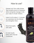 Clarifying Charcoal Shampoo 250 ml | Enriched with Amla, Almond, & Aloe vera | Reduces damage caused by pollution | Deep cleansing formula | Certified Organic | Paraben Free | For Oily Hair & Scalp