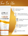 Gold Radiance Anti Ageing & Brightening Face Scrub, 100 gms