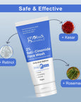 Globus Naturals 2% Sali-Cinamide Face Wash  Enriched with Hyaluronic Acid &  Vitamin-E Suitable for All Skin Types 50gm