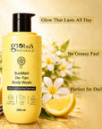SunMelt De-Tan Body Wash – Skin Brightening & Tan Removal Cleanser  250 ml