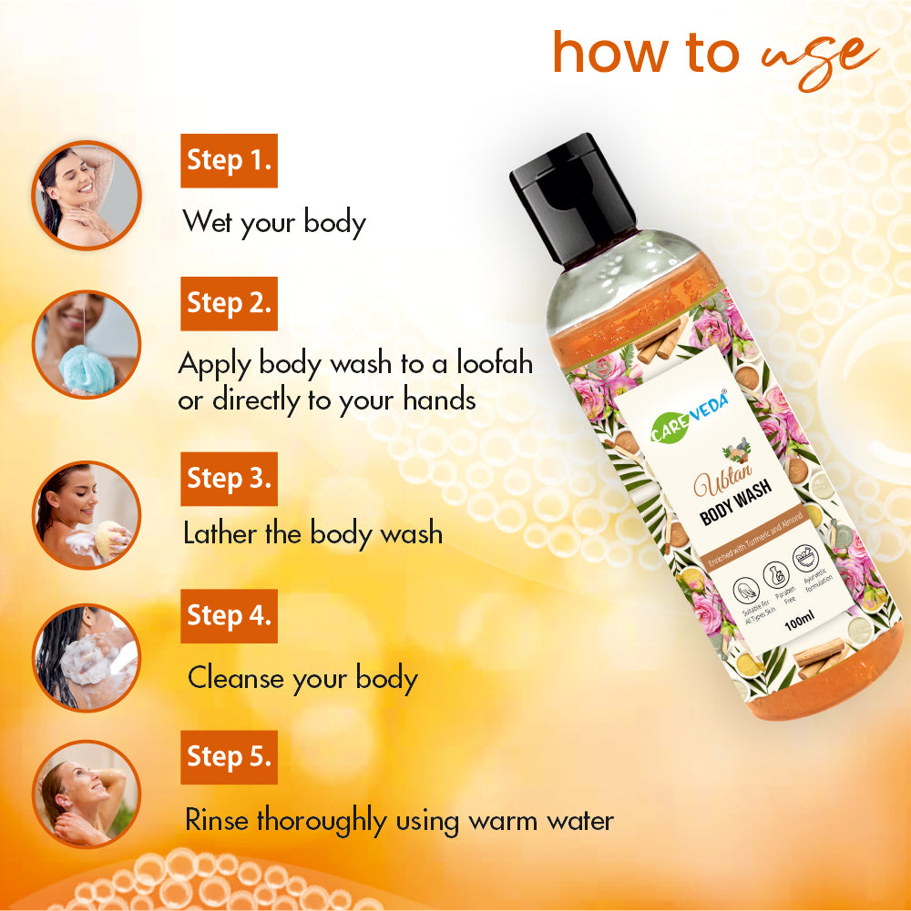 CareVeda Body Wash: Natural Nourishment for Soft, Refreshed Skin