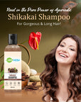 CareVeda Hair-Fall Control Shikakai Shampoo, Enriched with Neem, Ayurvedic Forumula, Suitable For All Hair Types, 100 ml