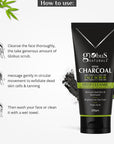 Globus Naturals Charcoal Face Scrub for Exfoliation, Anti-acne & Pimples, Blackhead Removal Scrub  (100 g)