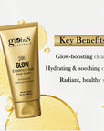 Globus Naturals 24K Glow Gel Face Wash Brightening Radiance Cleanser for Glowing Skin, 50gm