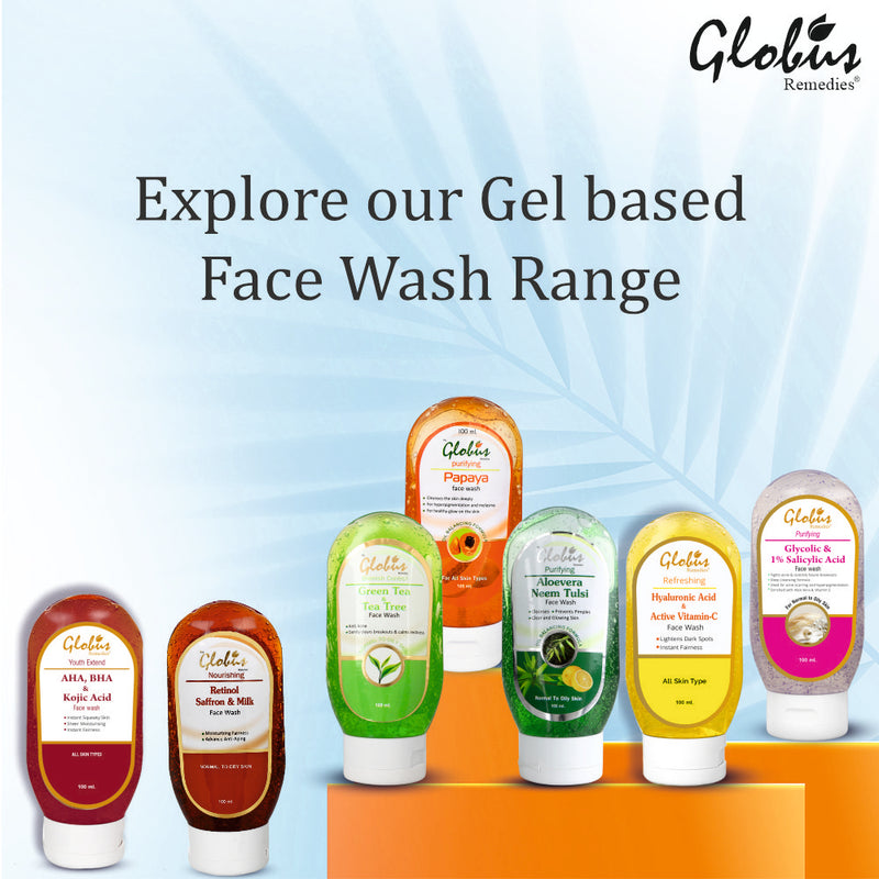 Globus Glycolic & Salicylic acid Pimple clear Face wash, 100 ml