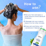 Globus Naturals Amla Reetha Shikakai Shampoo & Anti Dandruff Shampoo 200ml Combo Pack