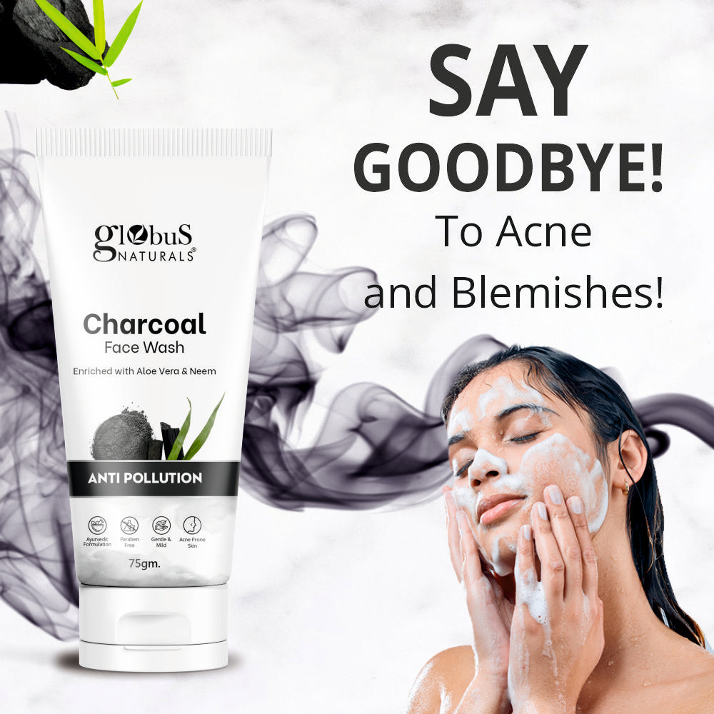 Anti Pollution Charcoal Face Wash, 75 gm