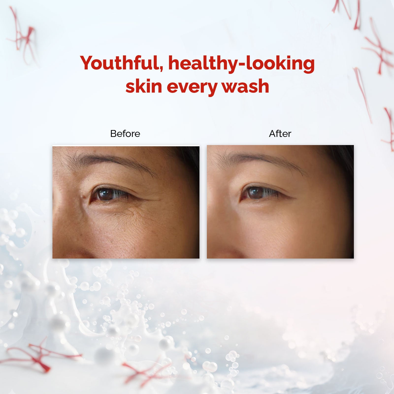 Globus Naturals Retinol Saffron &amp; Milk Face Wash Radiant, Glowing Skin For All Skin Types 50gm