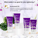 Globus Naturals Luxurious Women's Day Radiant Glow Kumkumadi Box Set of 4, Box includes - Kumkumadi Face Wash 100gm, Face Scrub 100gm Face Cream 50 gm & Face Pack 100gm