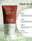 Globus Naturals 2% Kojic Acid Face Wash Enriched with Retinol & Niacinamide Suitable for All Skin Types 50gm