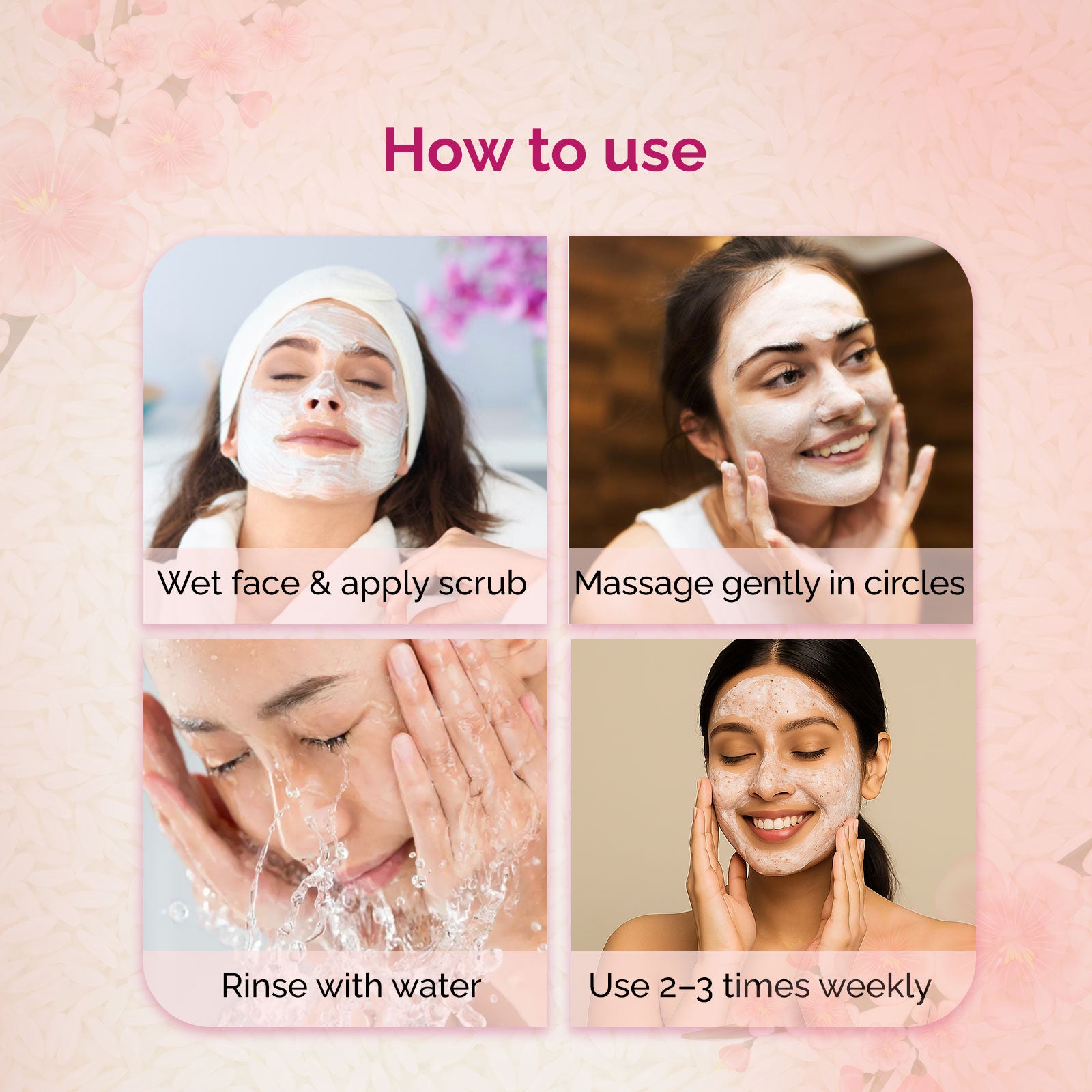 Globus Naturals Rice Ceramide Revival Scrub For Hydrated Glow Skin, Enriched With Coffee &amp; Wallnut, Suitable for All Skin Types 50gm