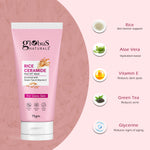 Rice Radiance Combo For Korean Glass Skin, Set of 5 Face Wash, Face Cream, Face Serum, Face Scrub, Peel off Mask