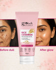 Globus Naturals Rice Ceramide Revival Scrub For Hydrated Glow Skin, Enriched With Coffee & Wallnut, Suitable for All Skin Types 50gm