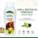 Globus Remedies Amla Reetha Shikakai Shampoo 200ml