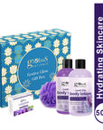 Globus Naturals Lavender Love Skincare Gift Box -  Body Lotion 200 ml, Soap Bar 100 gm & Body Wash 200 ml with Loofa