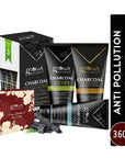 Globus Naturals Charcoal Trio Kit 300 gm with Chocolate Box