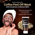 Globus Naturals Coffee Peel Off Mask For Skin Brightening, Suitable For All Skin Types,100 gms
