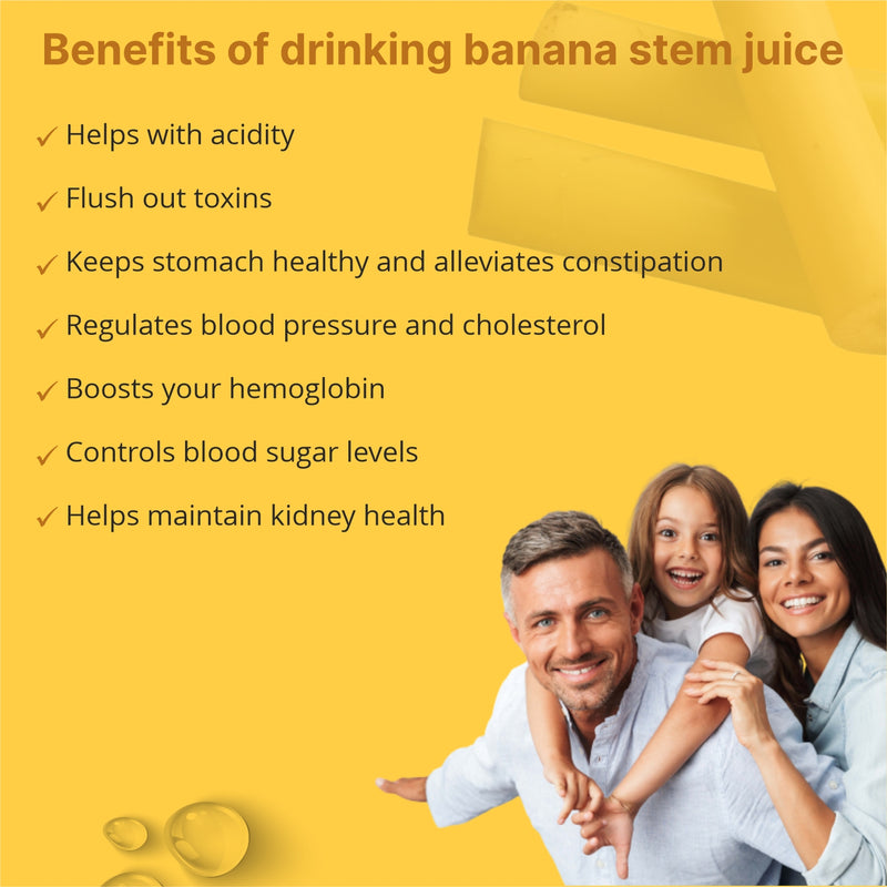 Banana Stem Juice For Weight Loss, Healthy Heart, Liver, Kidney 500 ml