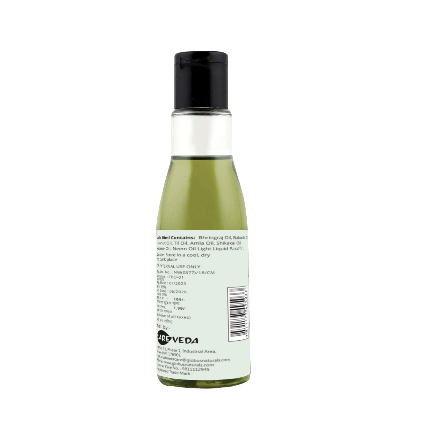 CareVeda Bhringraj Hair Oil, Enriched with Coconut and Til Oil Suitable For All Hair Types 100ml&quot;