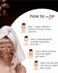 Coffee Face Scrub For Removes Blackheads & Tanning, Brightens Skin Tone, Suitable For All Skin Types, 100 gms