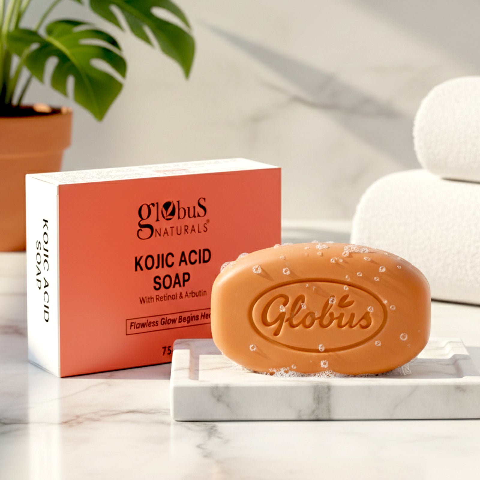 Globus Naturals Kojic Acid Skin Brightening Soap 75gm