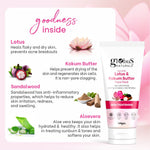 Globus Naturals Lotus & Kokum Butter Face Pack For Anti-Ageing & Skin Lightening, For All SKin Types, 100 gm
