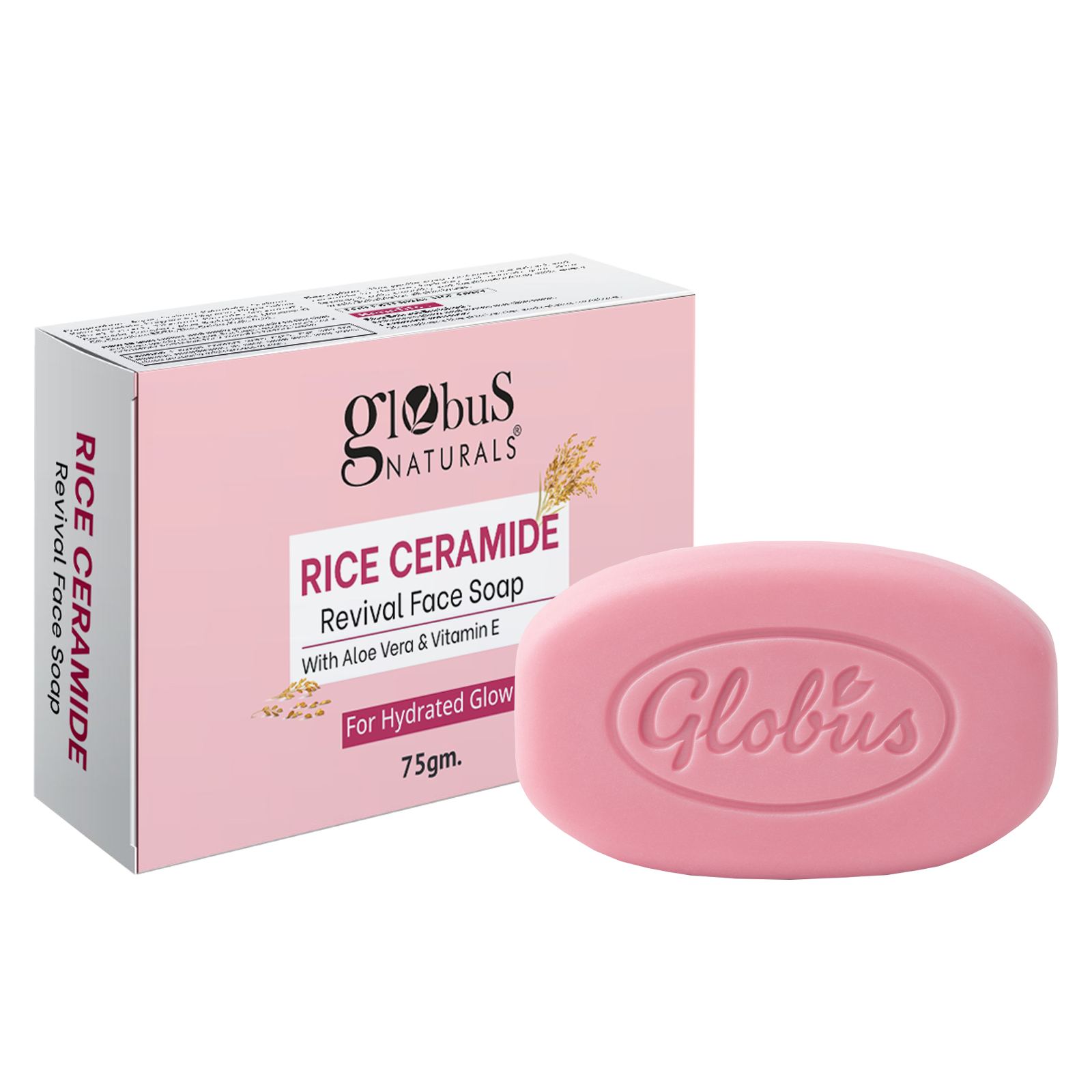 Globus Naturals Rice Ceramide Glow Face Soap | 75gm