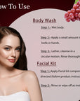 Globus Naturals Red Wine Body Wash 100 ml & Red Wine Facial Kit 40 gm with Chocolate Box