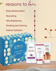 Globus Naturals Winter Care Gift Box - Doodh Kesar Body Lotion 200 ml, Hand & Foot Cream 100 gm, Kesar Chandan Face Wash 75gm