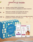 Globus Naturals Winter Care Gift Box - Doodh Kesar Body Lotion 200 ml, Hand & Foot Cream 100 gm, Kesar Chandan Face Wash 75gm