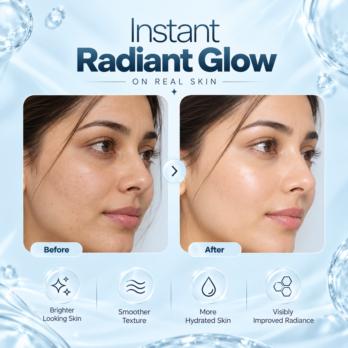 Globus Naturals Revival Diamond Shine Boosting &amp; Anti Ageing Face Serum, Natural &amp; Ayurvedic Formula, Chemical Free, Cruelty Free, Suitable For All Skin Types, 30 ml