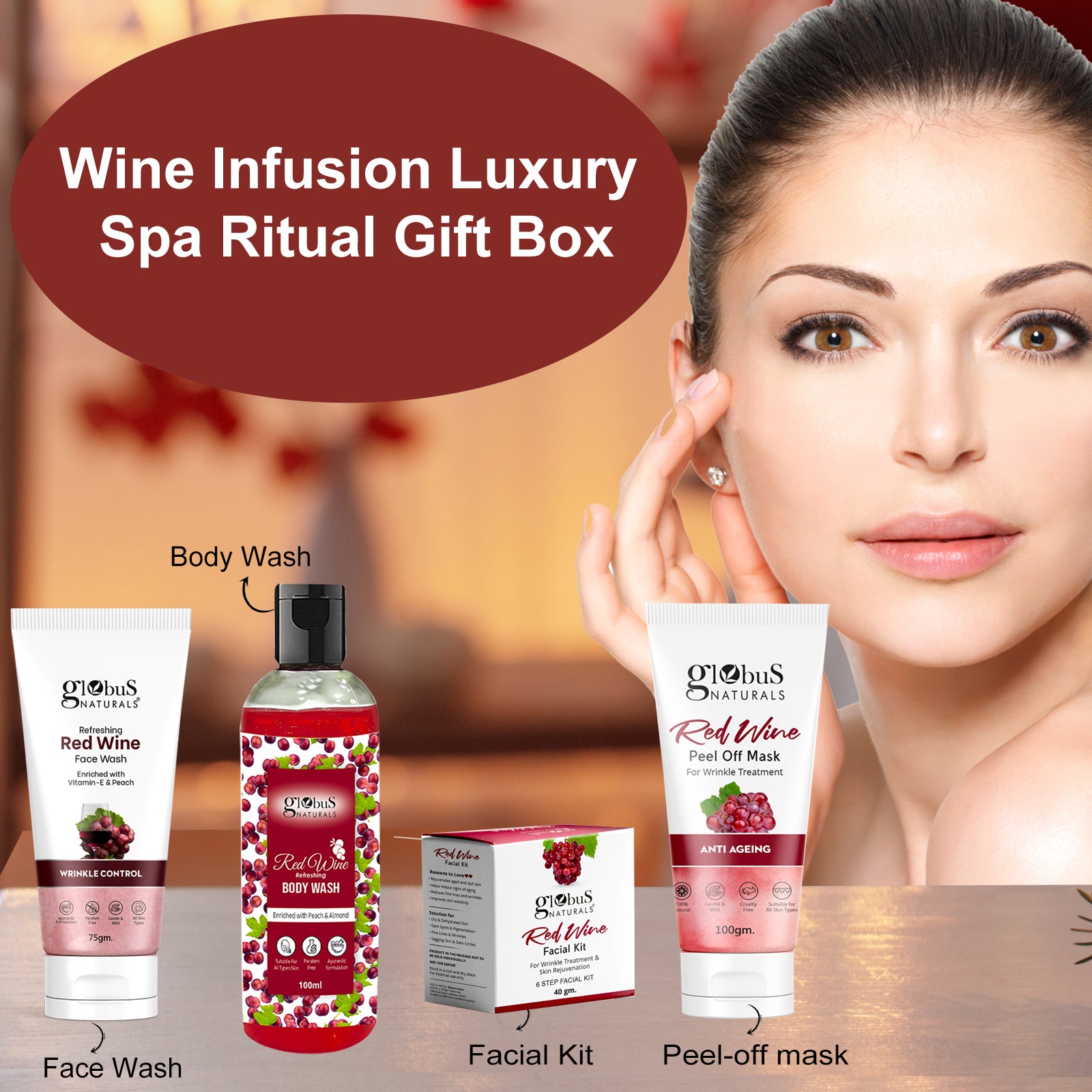 Wine Infusion Luxury Spa Ritual Gift Box