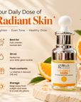Globus Naturals Vitamin C Face Serum, for Natural Glow & Even Skin Tone, 30 ml