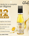 Globus Naturals 12 Herbs Hair Growth Oil With Comb Applicator Overview 