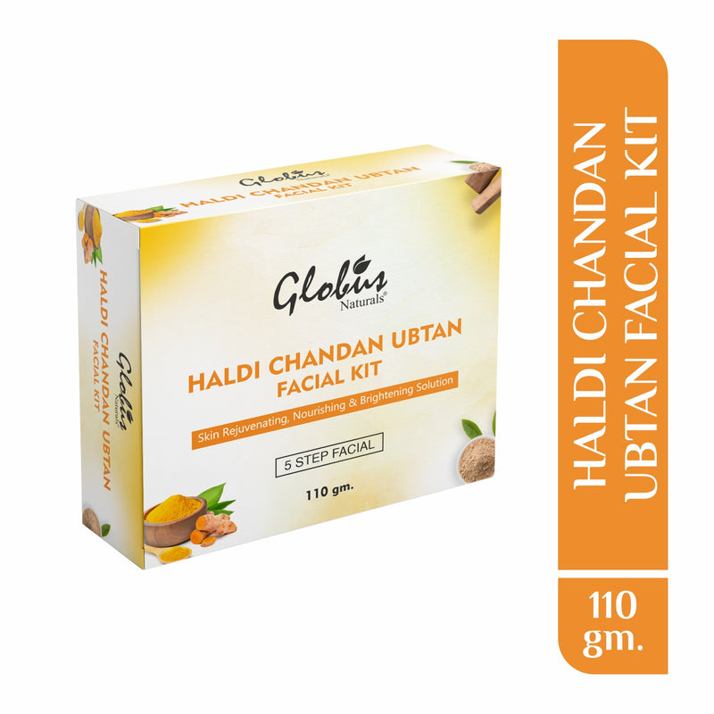 Globus Naturals Haldi Chandan Ubtan Brightening Lightening Facial Kit