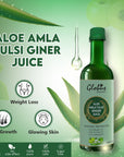 Immunity Booster Aloevera Amla Tulsi Ginger Juice