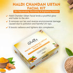 Globus Naturals Haldi Chandan Ubtan Brightening Lightening Facial Kit Feature List