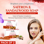 Globus Naturals Saffron & Sandalwood Soap Enriched with Almond Oil and Glycerine