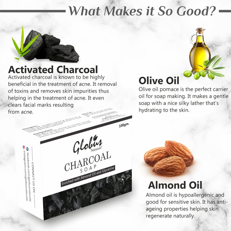 What Makes Globus Naturals Deep Cleaning & Exfoliating Activated Charcoal Soap Enriched with Tea Tree So Good