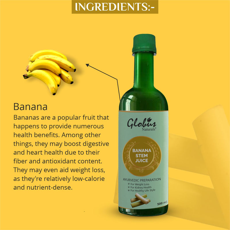 Banana Stem Juice For Weight Loss Ingredients 