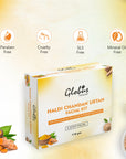 Globus Naturals Haldi Chandan Ubtan Brightening Lightening Facial Kit Banner