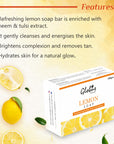 Globus Naturals Refreshing & Detoxifying Lemon & Charcoal Soap Features 