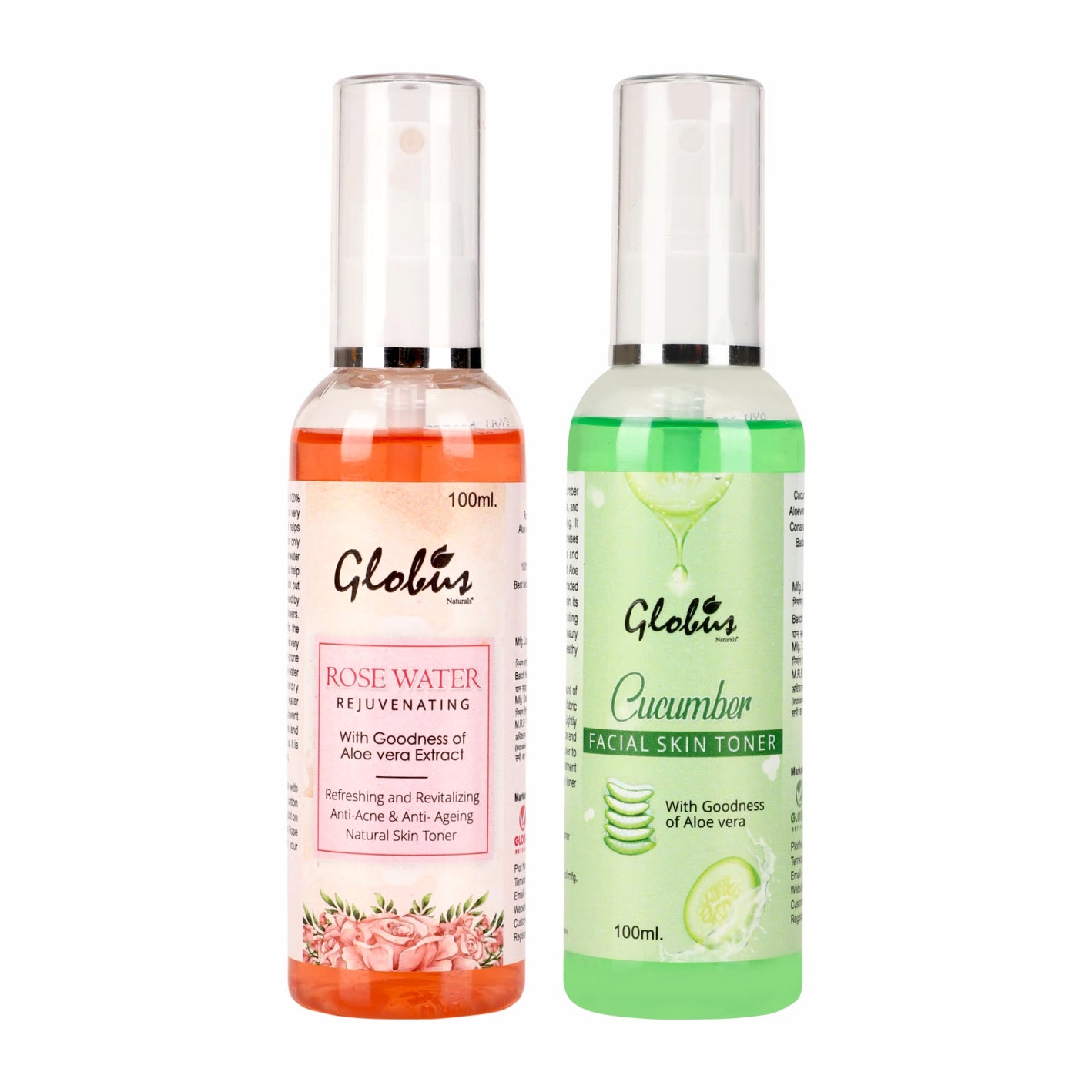 Globus Naturals Rose & Cucumber Facial Skin Toner