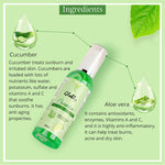 Globus Naturals Rose & Cucumber Facial Skin Toner Ingredients 