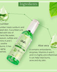 Cucumber Facial Skin Toner With Goodness Of Aloe Vera Extract  Ingredients 