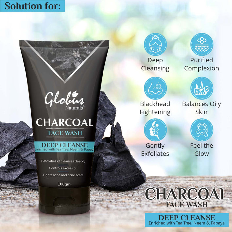 Solution for  Charcoal Detoxifying face wash