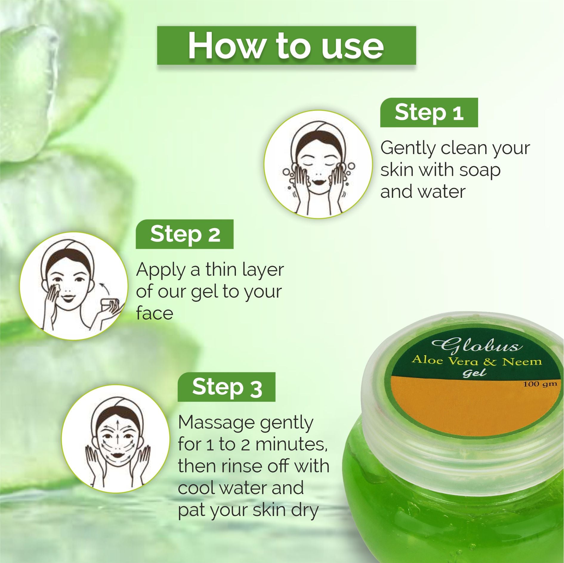 How to Use Aloe Vera and Neem Gel