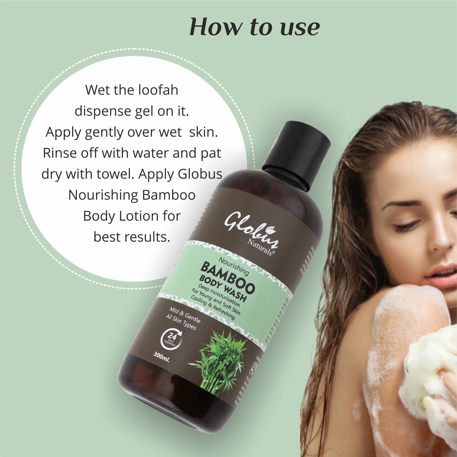 How to Use Nourishing Bamboo Body Wash & Body Lotion 