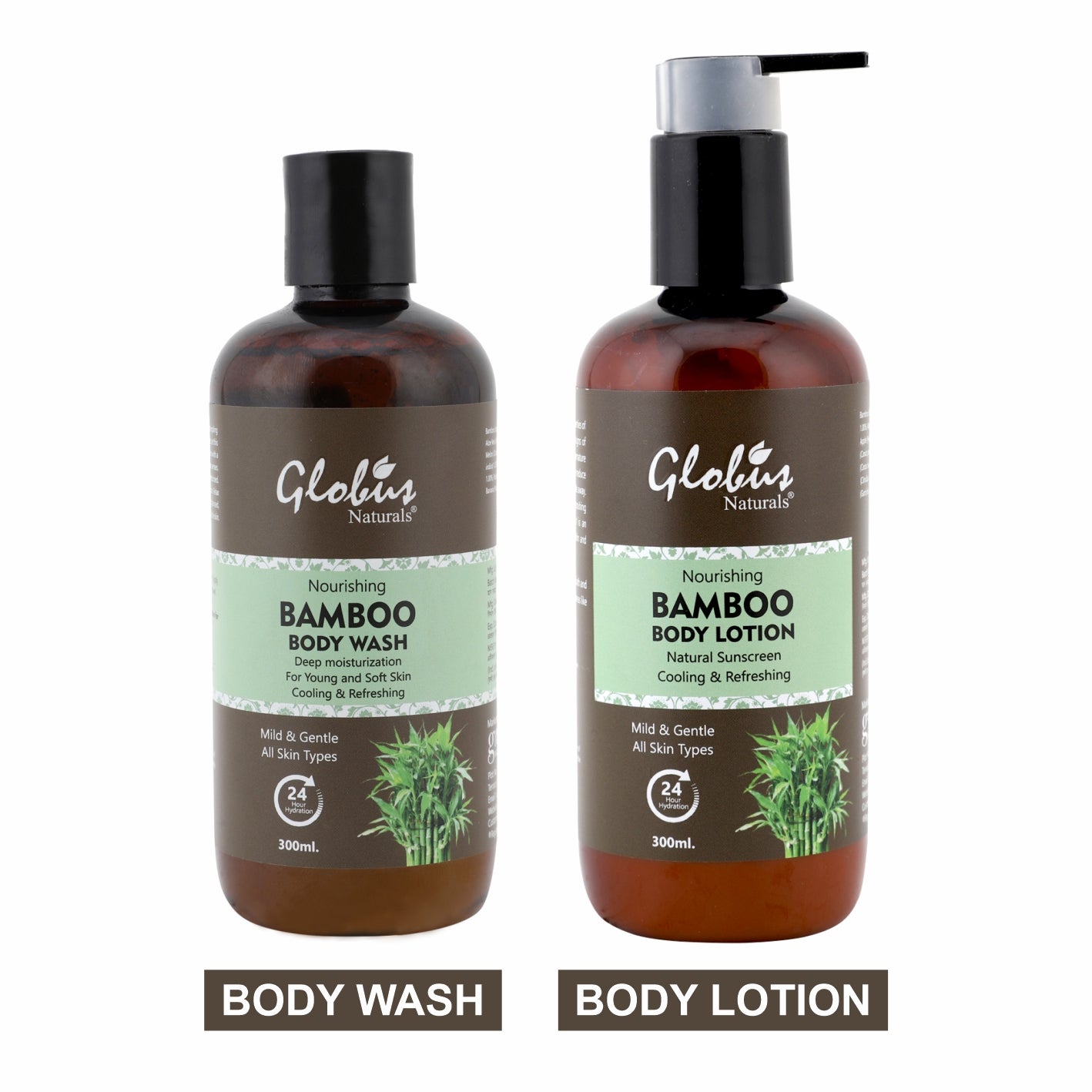 Nourishing Bamboo Body Wash & Body Lotion